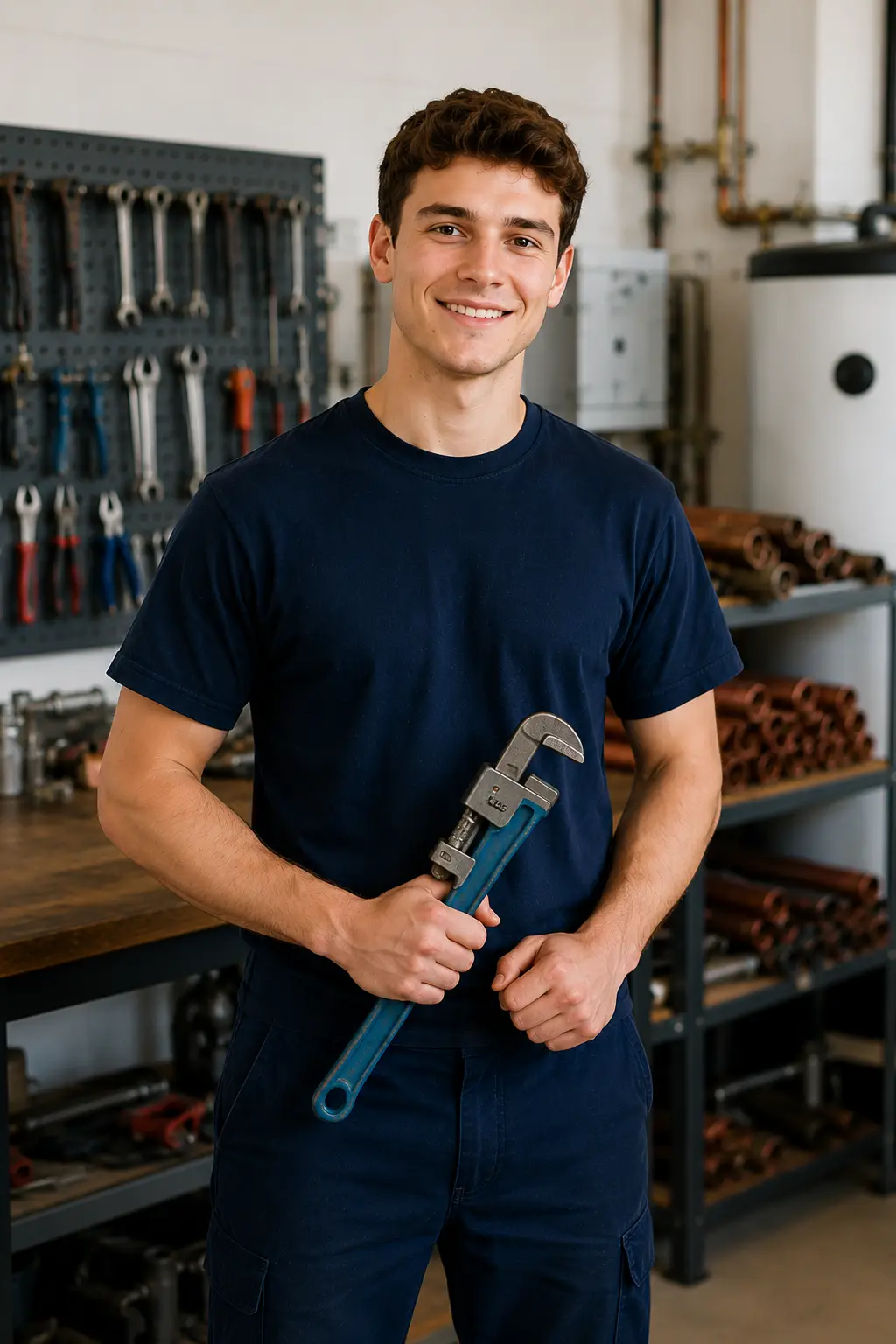 Auszubildende von WÄRMEWERK bei der praktischen Arbeit
