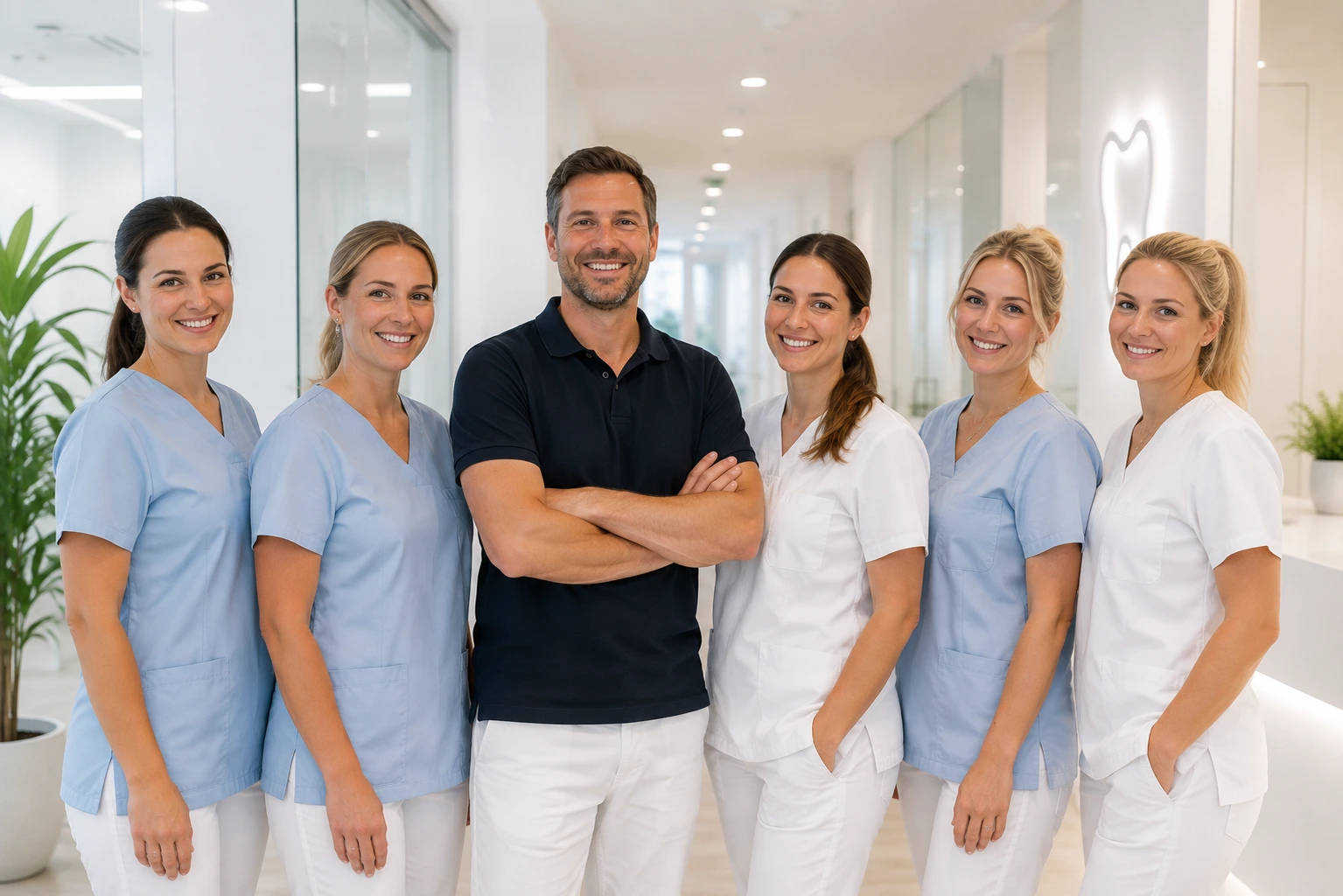 Das Team der Zahnarztpraxis Dr. Mustermann